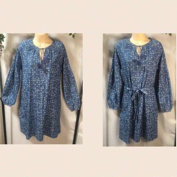 Denim Company* Size.10. Relaxed/casual/Boho style midi dress - Picture 7 of 12